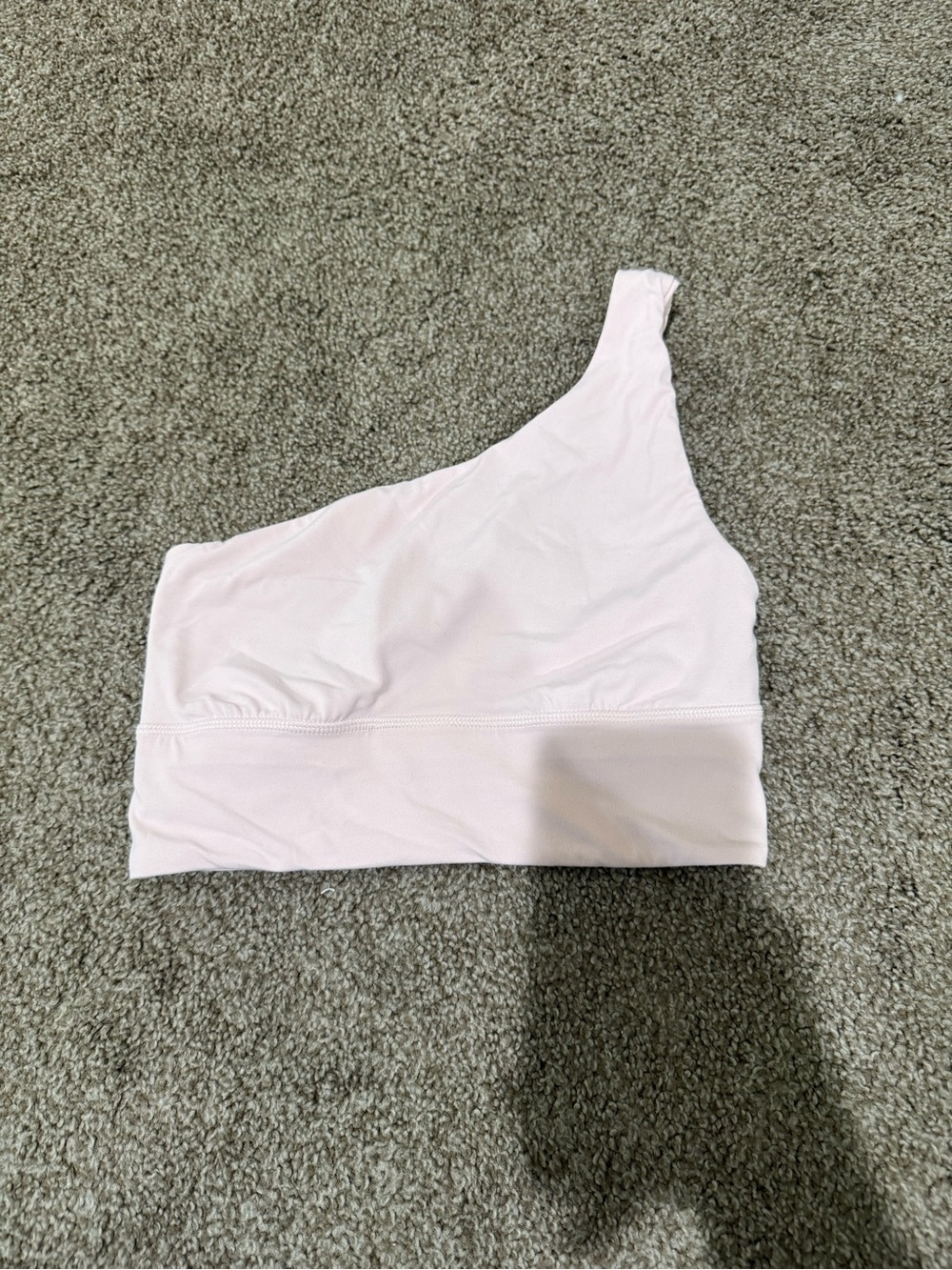 lululemon athletica One-Shoulder Light Pink Sports Bra